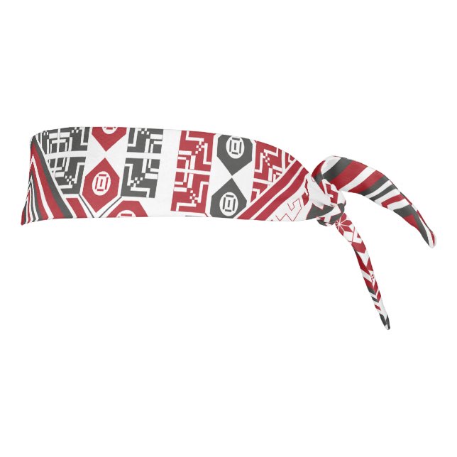 Palestinian Embroidery pattern 2   Tie Headband (Rotate 90)
