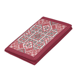 Palestinian Embroidery pattern 2 Tri-fold Wallet