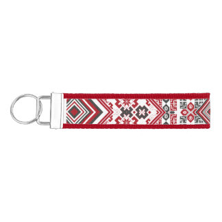 Palestinian Embroidery pattern 2 Wrist Keychain