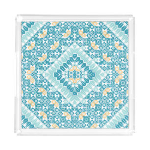 Palestinian Embroidery pattern Printed Design Acrylic Tray