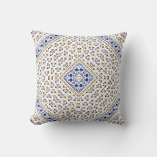 Palestinian Embroidery pattern Printed Design Throw Pillow