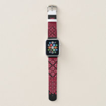 Palestinian Embroidery Tatreez printed design Apple Watch Band