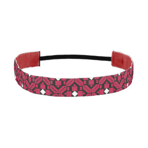 Palestinian Embroidery Tatreez printed design Athletic Headband