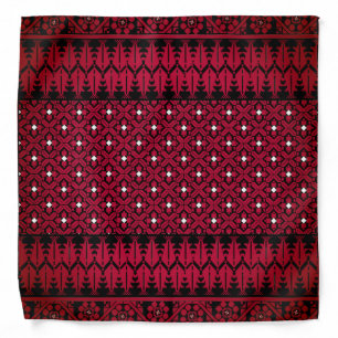 Palestinian Embroidery Tatreez printed design Bandana