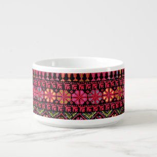 Palestinian Embroidery Tatreez printed Design Bowl