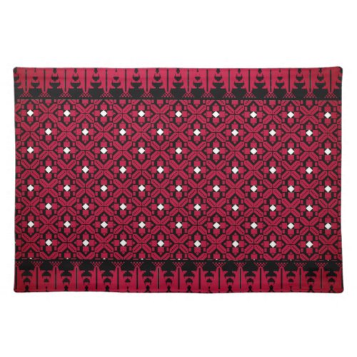 Palestinian Embroidery Tatreez printed design Cloth Placemat