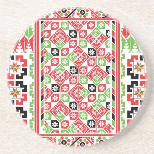 Palestinian Embroidery Tatreez printed design Coaster