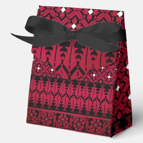 Palestinian Embroidery Tatreez printed design  Favor Boxes