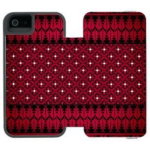 Palestinian Embroidery Tatreez printed design  iPhone SE/5/5s Wallet Case