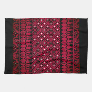 Palestinian Embroidery Tatreez printed design  Kitchen Towel