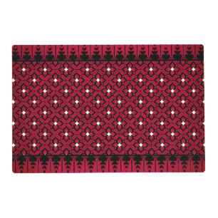Palestinian Embroidery Tatreez printed design Plac Placemat