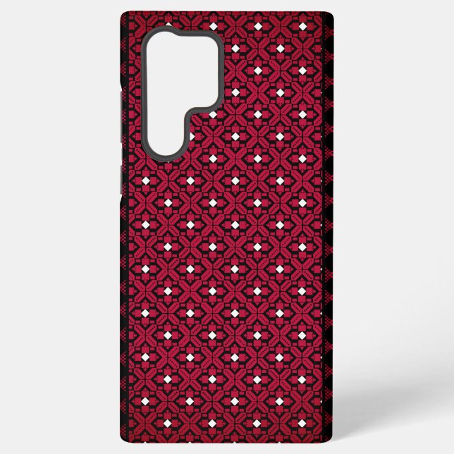 Palestinian Embroidery Tatreez printed design Samsung Galaxy Case (Back)