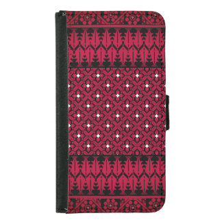 Palestinian Embroidery Tatreez printed design Samsung Galaxy S5 Wallet Case