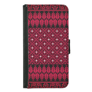 Palestinian Embroidery Tatreez printed design Samsung Galaxy S5 Wallet Case
