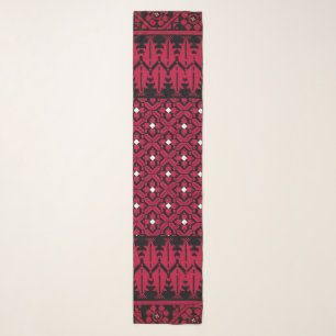Palestinian Embroidery Tatreez printed design Scarf