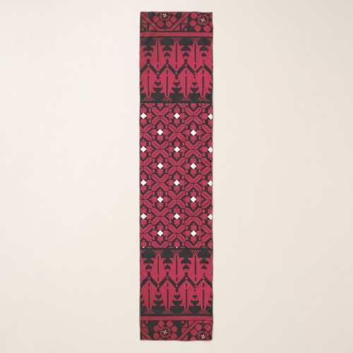 Palestinian Embroidery Tatreez printed design Scarf