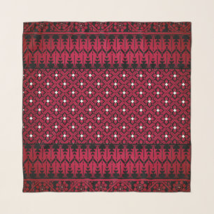 Palestinian Embroidery Tatreez printed design Scarf