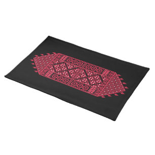 Palestinian Embroidery Tatreez printed design Serv Cloth Placemat