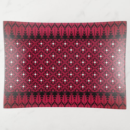 Palestinian Embroidery Tatreez printed design Trinket Tray