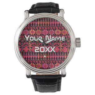 Palestinian Embroidery Tatreez printed Design Watch