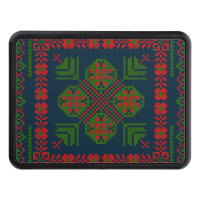 Palestinian Embroidery Tatreez red green 5 Pattern