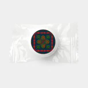 Palestinian Embroidery Tatreez red green 5 Pattern Life Saver® Mints