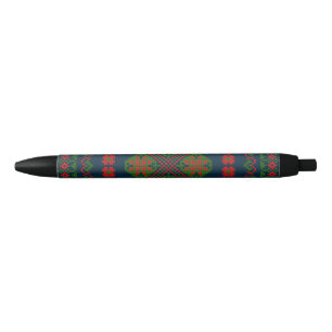 Palestinian Embroidery Tatreez red green 5 Pattern Pen