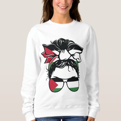 Palestinian flag accessories design sweatshirt