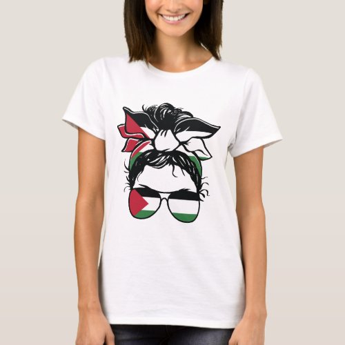 Palestinian flag accessories design T_Shirt
