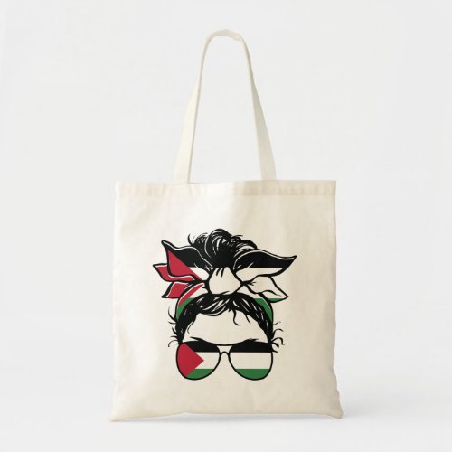 Palestinian flag accessories design tote bag