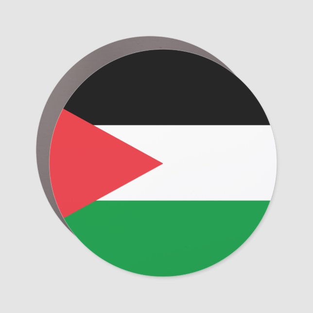 Palestinian Flag Car Magnet (Front)