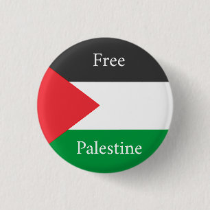 Palestinian flag Free Palestine customized Button