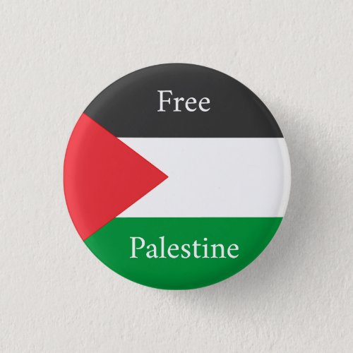 Palestinian flag Free Palestine customized Button