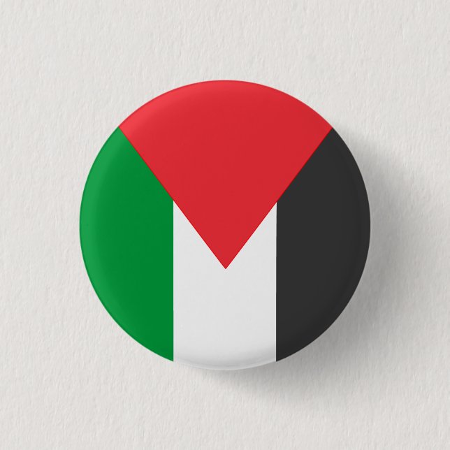 Palestinian flag Free Palestine customized Button (Front)