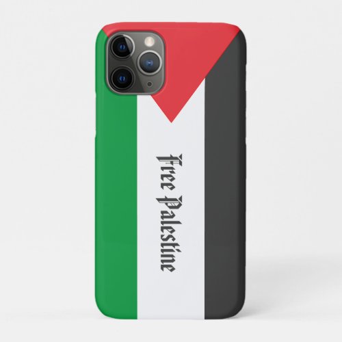 Palestinian flag Free Palestine customized iPhone 11 Pro Case