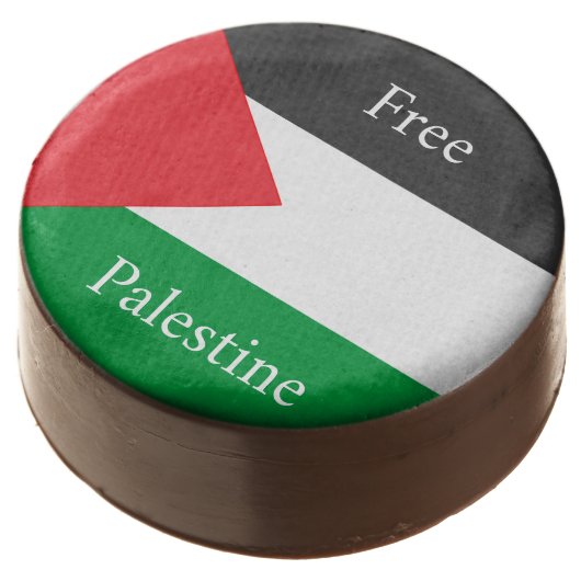 Palestinian flag Free Palestine customized Chocolate Covered Oreo (Angled)