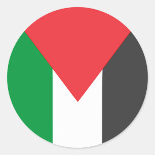 Palestinian flag Free Palestine customized Classic Round Sticker