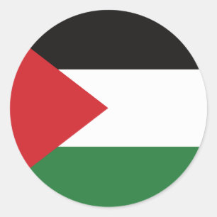 Palestinian flag Free Palestine customized Classic Round Sticker