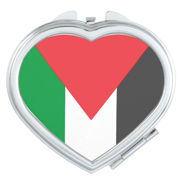 Palestinian flag Free Palestine customized Compact Mirror (Front)