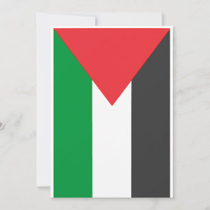 Palestinian flag Free Palestine customized  Invitation