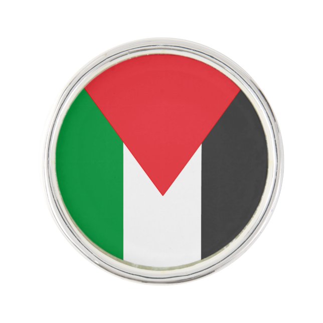 Palestinian flag Free Palestine customized Lapel Pin (Front)