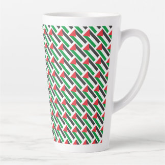 Palestinian flag Free Palestine customized Latte Mug