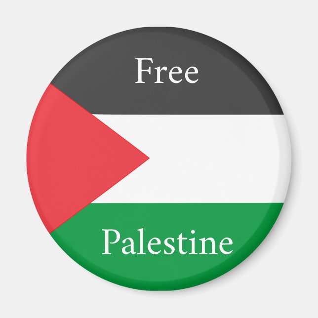 Palestinian flag Free Palestine customized Magnet (Front)