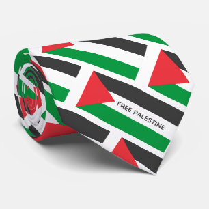 Palestinian flag Free Palestine customized Neck Tie