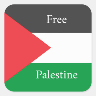 Palestinian flag Free Palestine customized Square Sticker