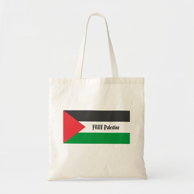 Palestinian flag Free Palestine customized Tote Bag (Front)