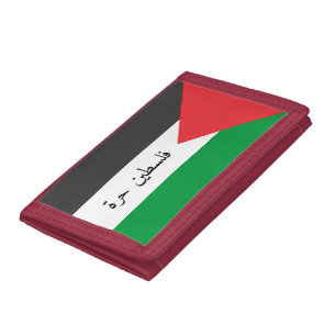 Palestinian flag Free Palestine customized Tri-fold Wallet
