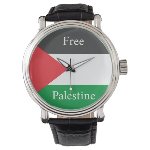 Palestinian flag Free Palestine customized Watch