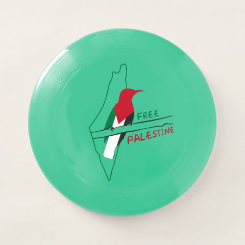 Palestinian flag map bird  Wham_O frisbee