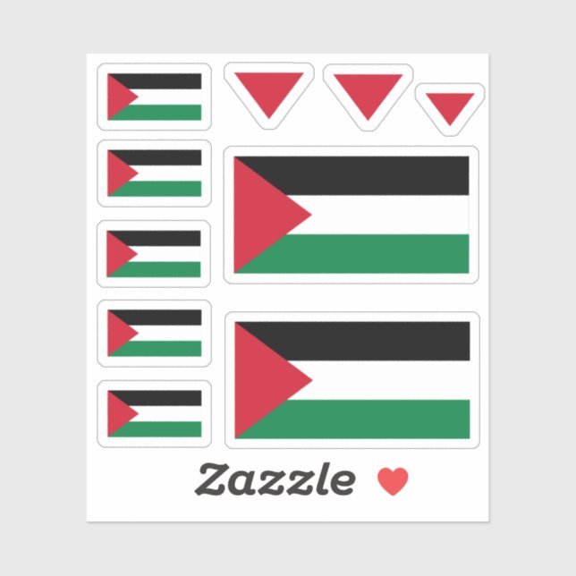 Palestinian Flag #pack3 (ستيكرات علم فلسطين)‎ Sticker (Sheet)